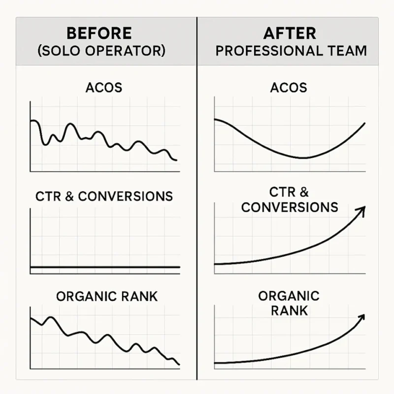 image showing the impact of professional Amazon PPC team